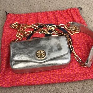 TOry Burch distressed mini bag